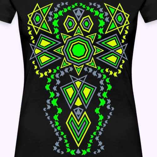 Tribal Sun Neon - T-shirt Premium Femme