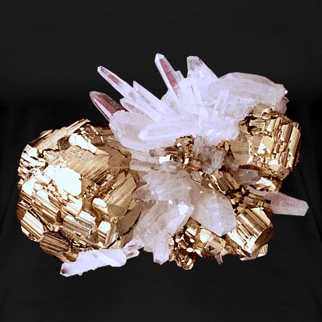 Pyrit Quarz Mineral Kristall Katzengold