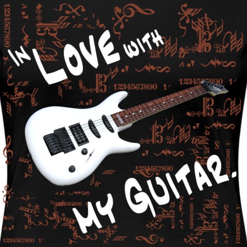 In love with my guitar - Frauen Premium T-Shirt