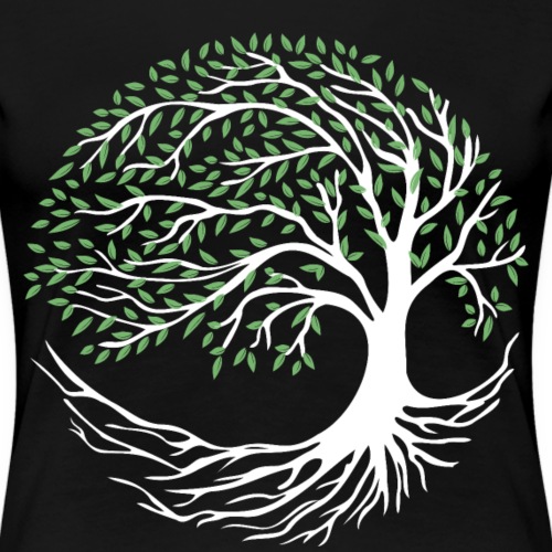 Baum des Lebens Yggdrasil Weltenbaum, tree of life - Frauen Premium T-Shirt