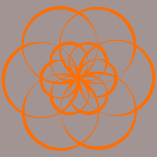 Fleur de vie orange - Chakra sacré - T-shirt Premium Femme