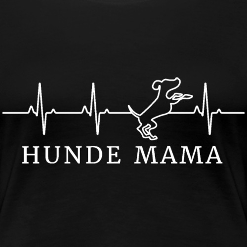 Hunde Mama Herzschlag - Frauen Premium T-Shirt