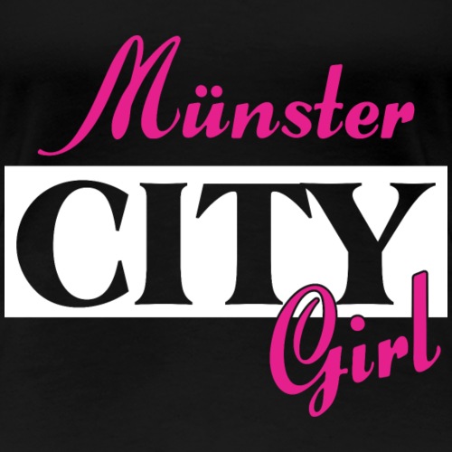 Münster City Girl Städtenamen Outfit - Frauen Premium T-Shirt
