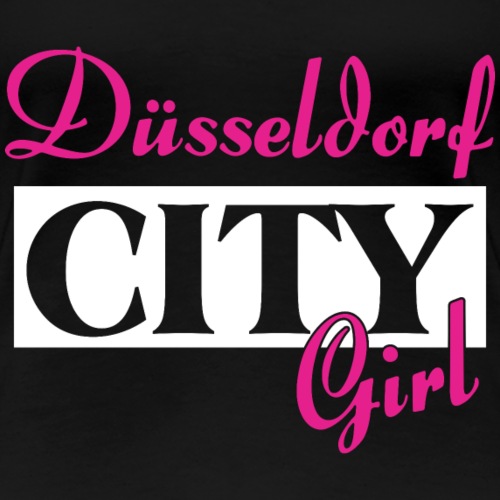 Düsseldorf City Girl Städtenamen Outfit - Frauen Premium T-Shirt