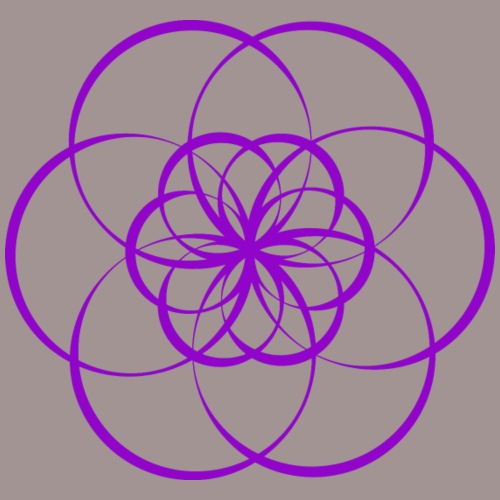 Fleur de vie violette - Chakra couronne - T-shirt Premium Femme