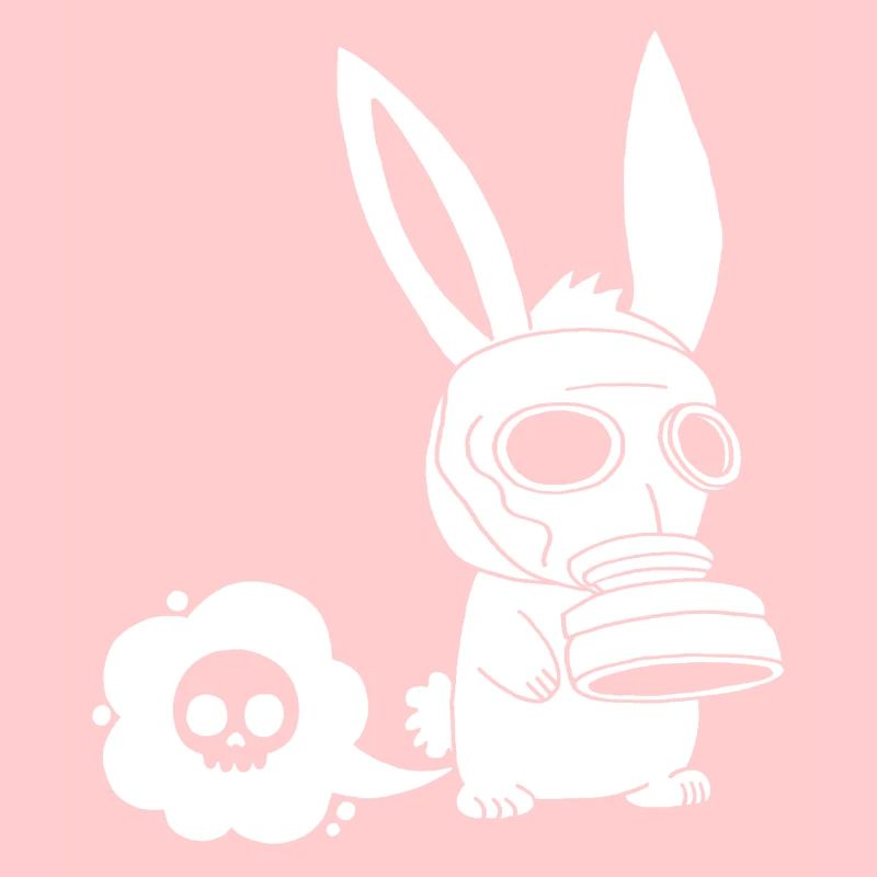 Lapin blanc qui pète