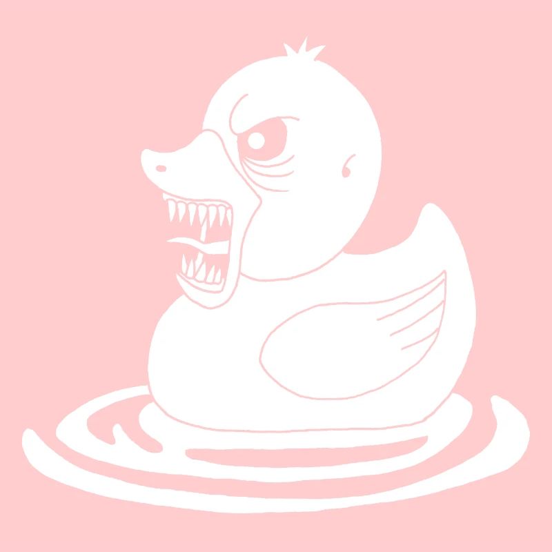 White Demonic Duck
