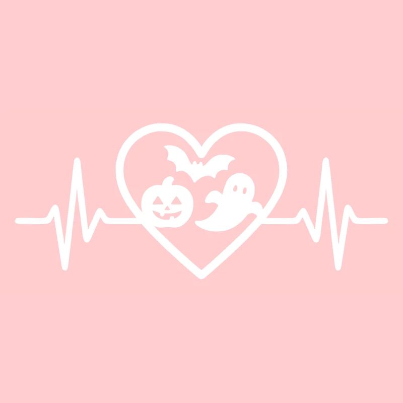 Halloween Heart Pumpkin Ghost Bat