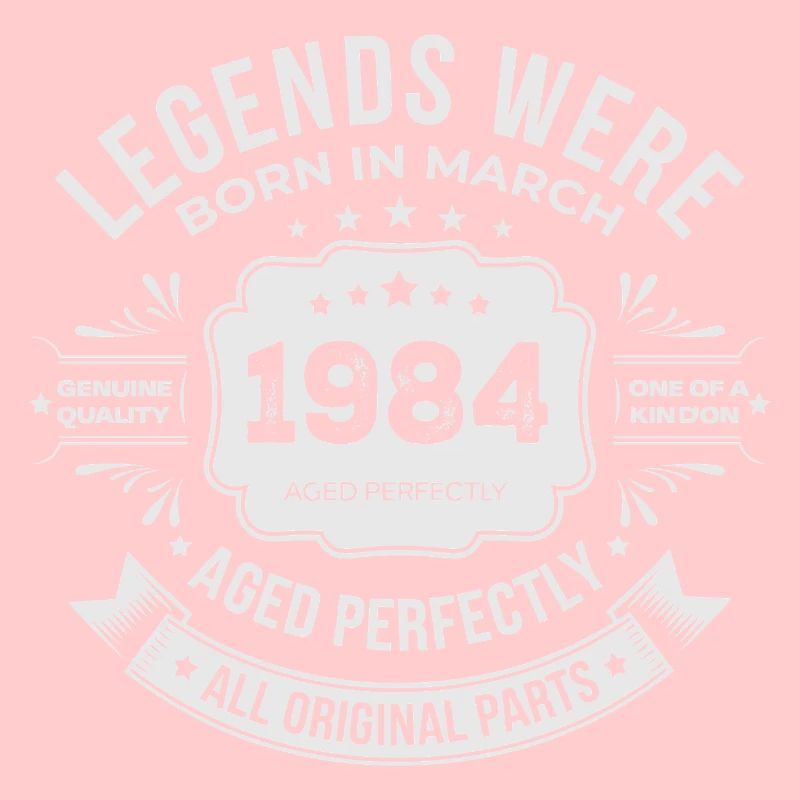 Mars 1984 anniversaire 1984 légendes Mars