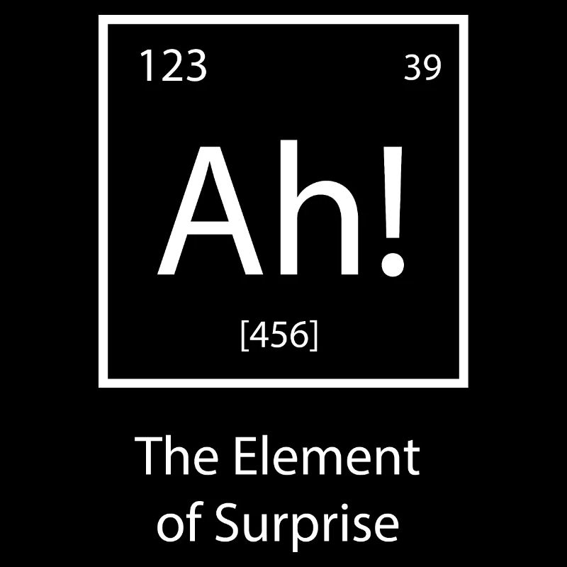 Ah The Element of Surprise