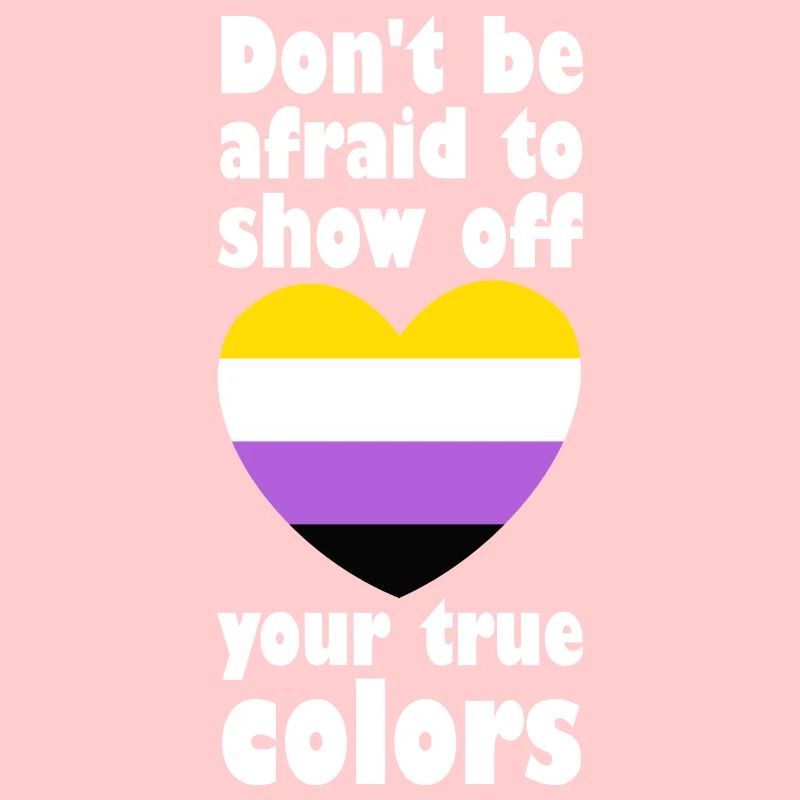 True Colors Non Binary Gay Pride LGBT