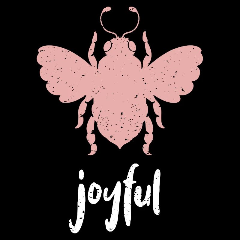 Abeille rose Abeille joyeuse Soyez joyeuse