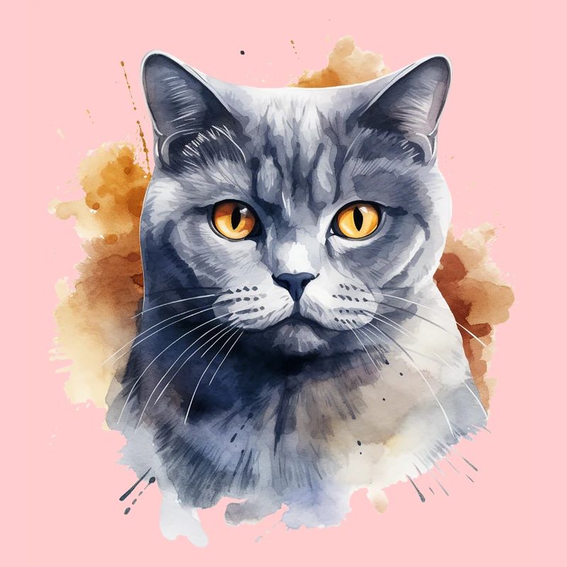 Katze Kopf Britisch Kurzhaar