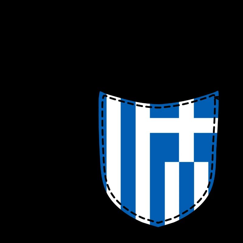 Grèce Drapeau grec Poche de poitrine