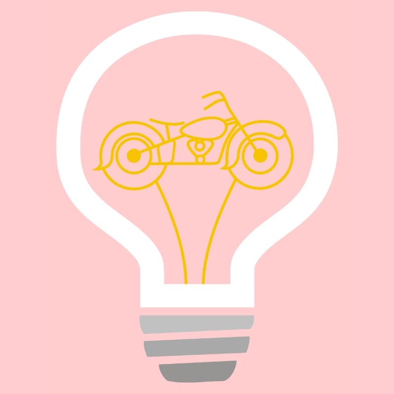 Motorcycle inside bulb