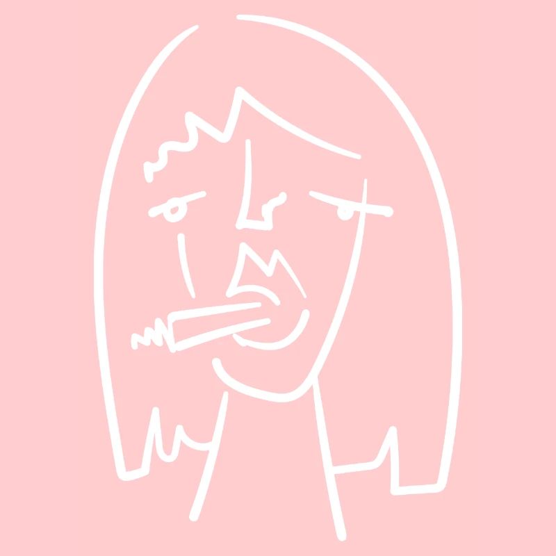 Abstract Face Beyond 4 White