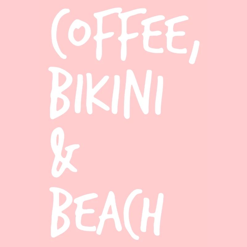 Café, bikini et plage