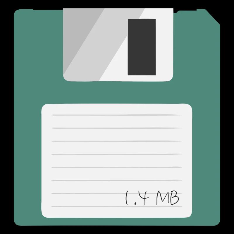 3.5 inch Floppy Disk, 1.4 MB magnetic Floppy disk PC