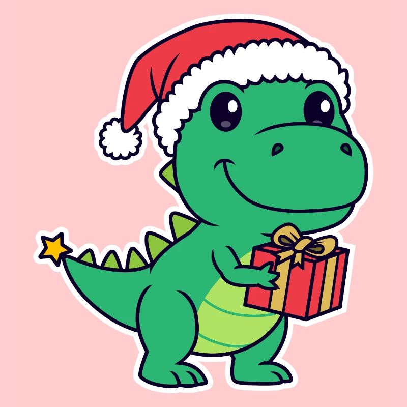 Süßer T-Rex Dinosaurier Weihnachten Geschenke (h)