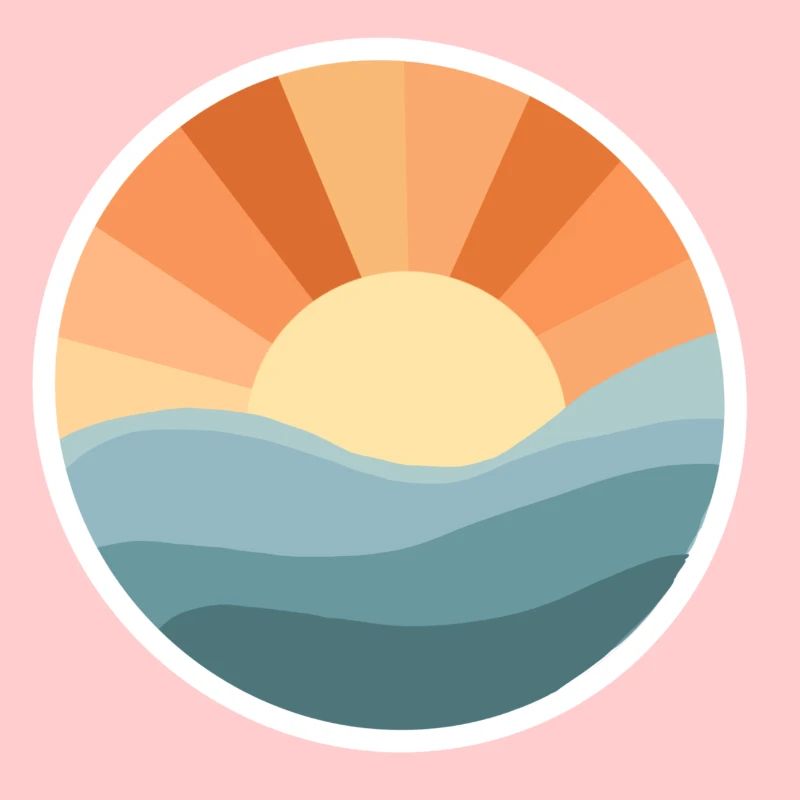 Pastel coucher de soleil
