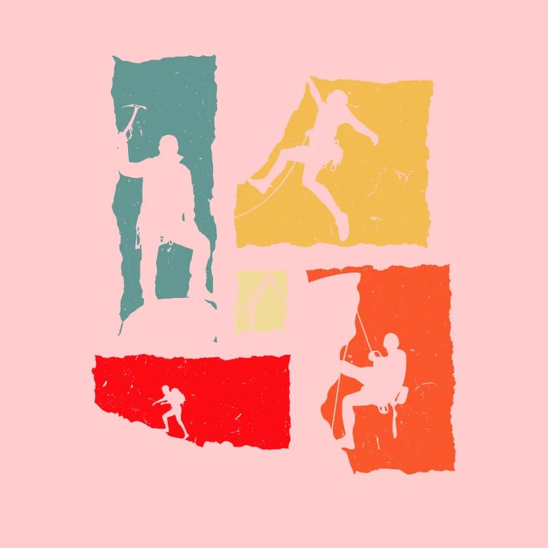 Climber Retro Climbing