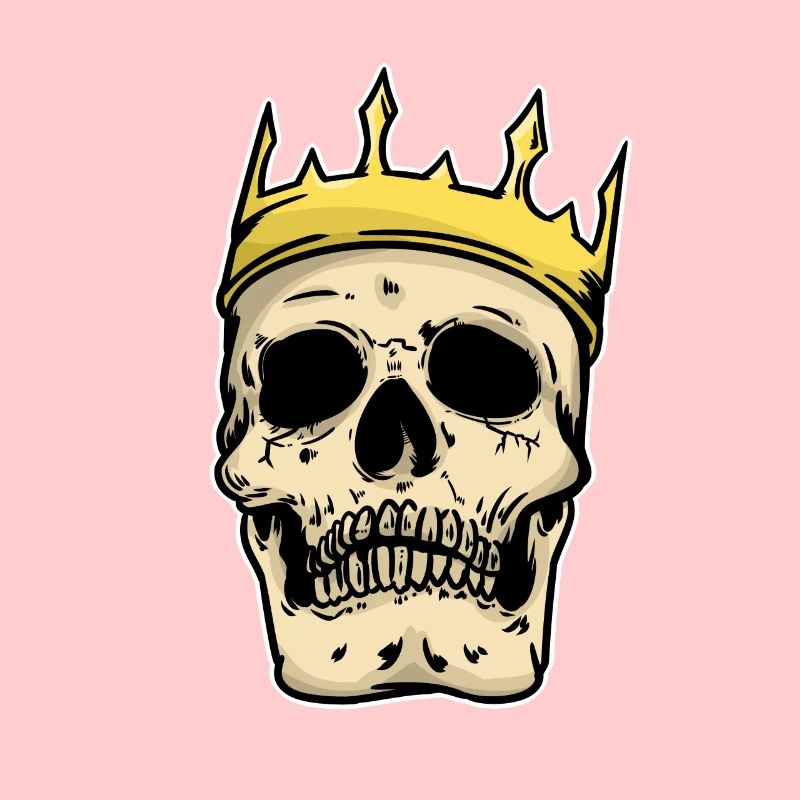 King Skull Fantasy Horror Gothic Dark King Dark