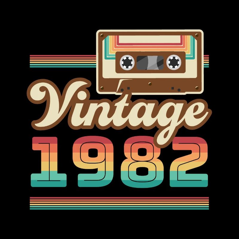 1982 Année de construction Idée cadeau vintage rétro