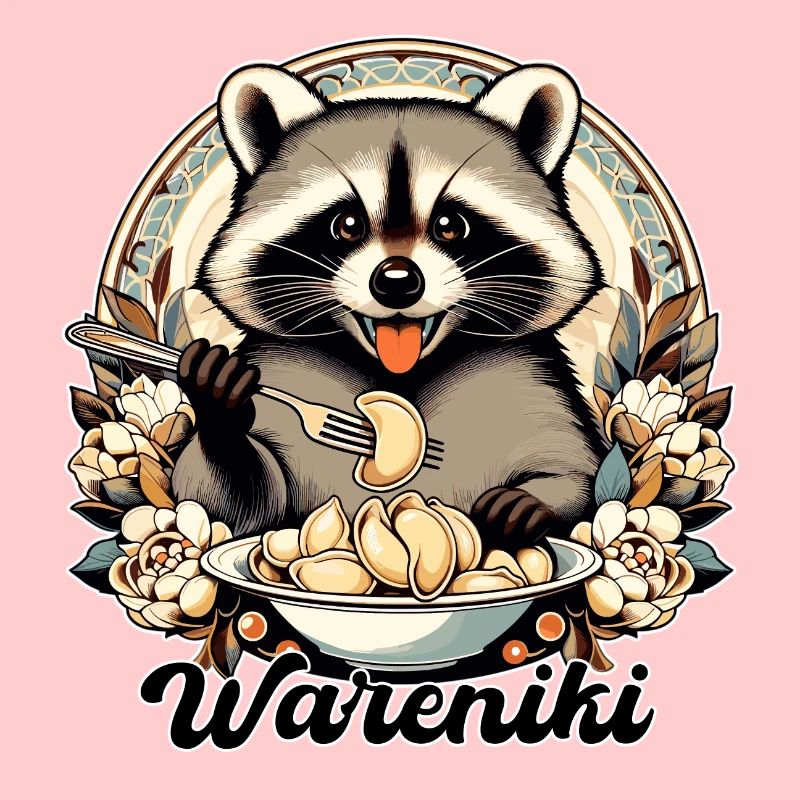 Wareniki Waschbär süß Geschenk