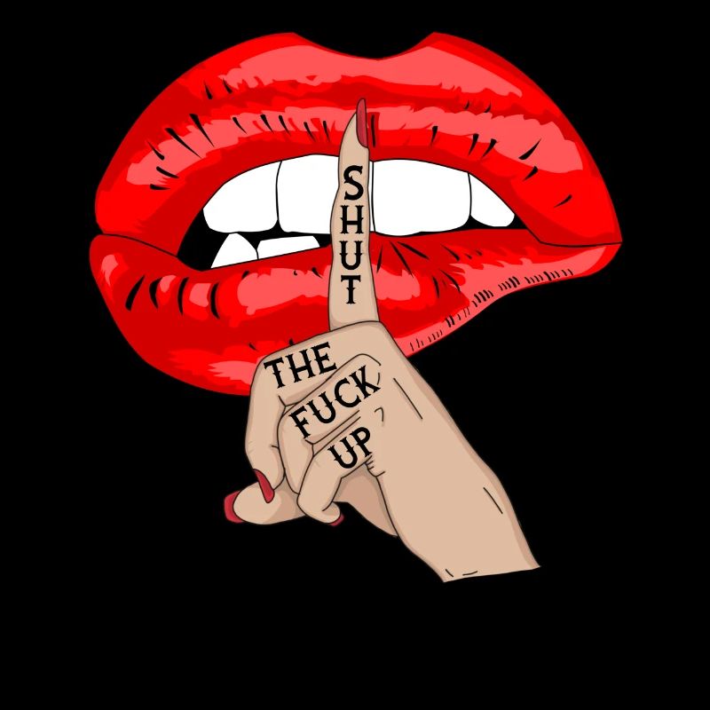 Ferme ta gueule baiser bouche idée cadeau