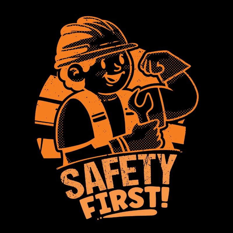 Construction Worker Safety First Builder Craftsman Construction