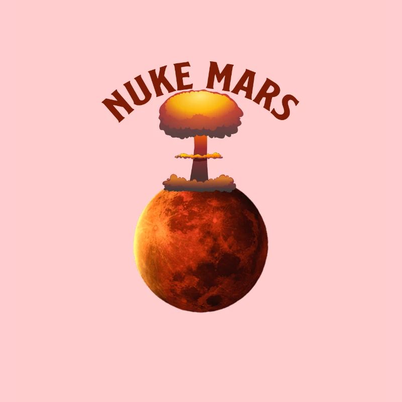 Mars zerstäuben - Nuke Mars