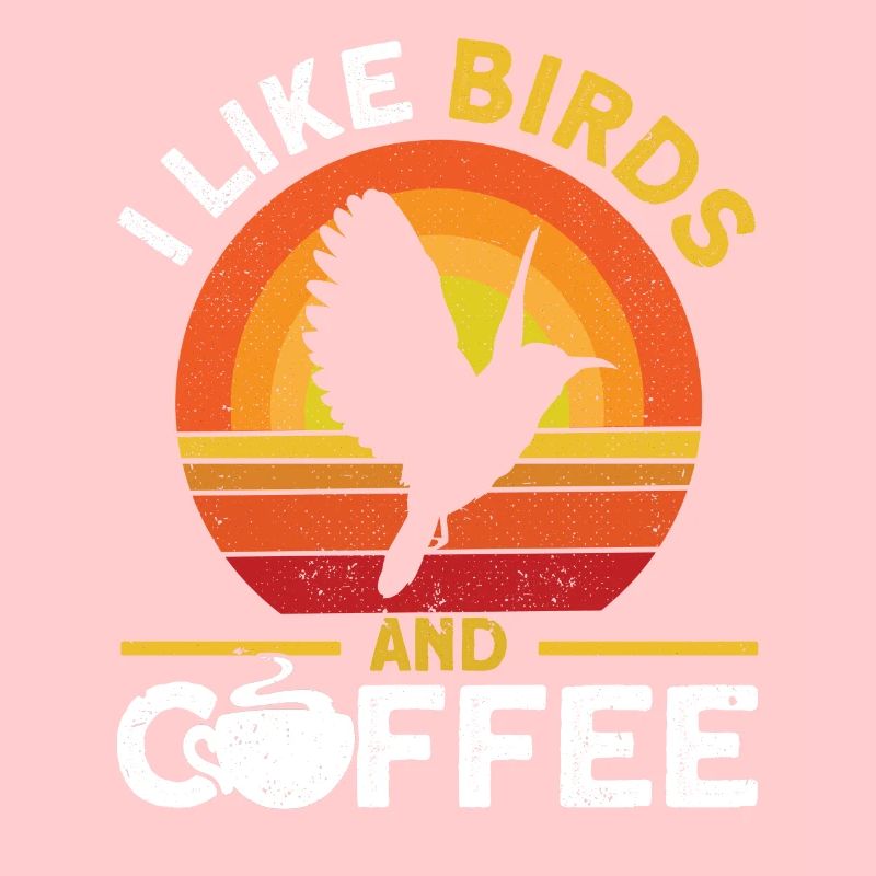 J’aime les oiseaux et le café