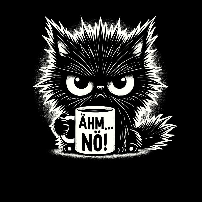 Ähm Nö, Sarkasmus & lustige Katze Tee Kaffee