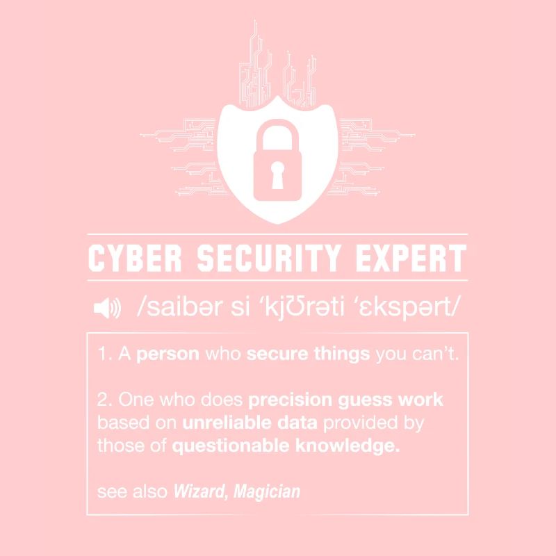 Cyber security definition programmer IT nerd