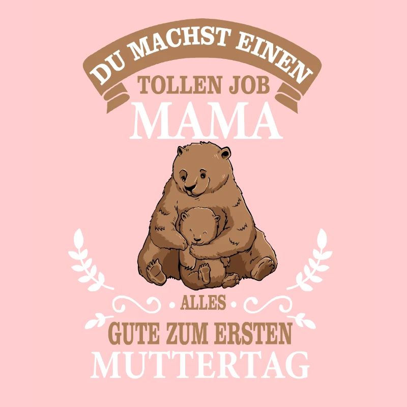 Erster Muttertag Bär Bärenmama mit Kind