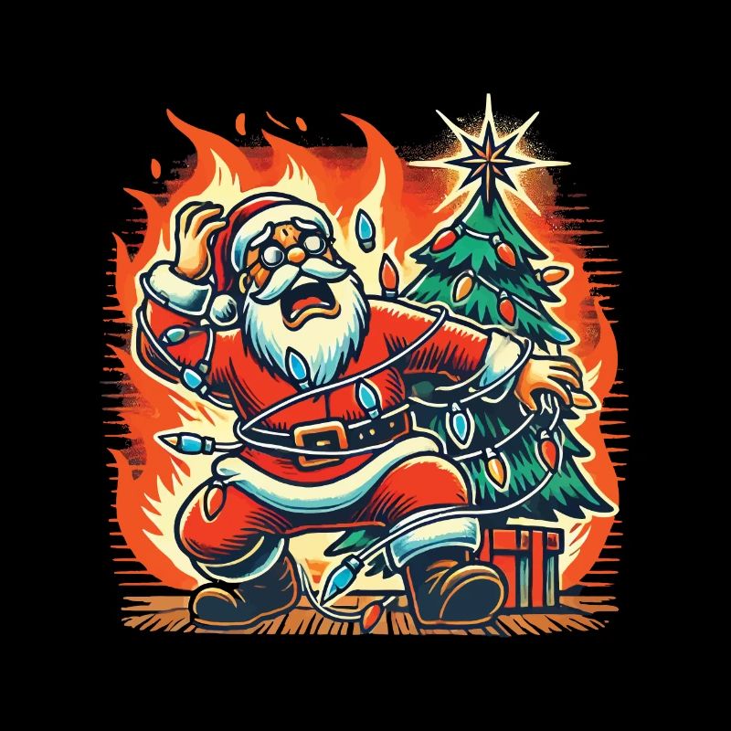 Choc électrique Catastrophe du Père Noël