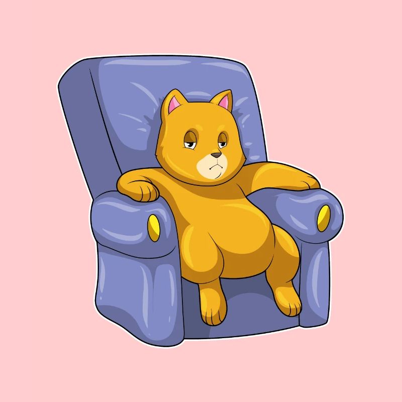 Katze mit Sofa