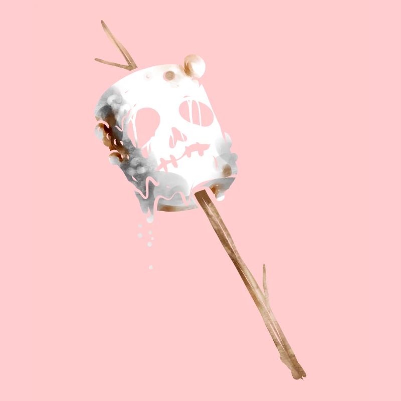 Jack O Lantern Ghost Marshmallow On A Stick On