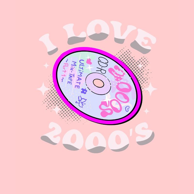J’aime les années 2000 Décennie 2000 Ère Millénium Millésime
