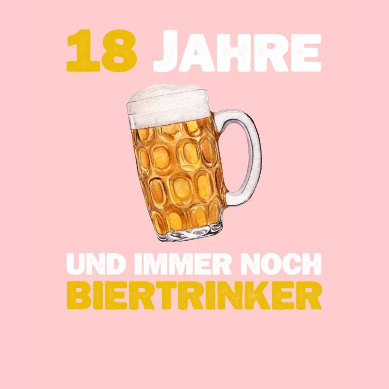 Lustiger Biertrinker 18 Geburtstag Bier Spruch