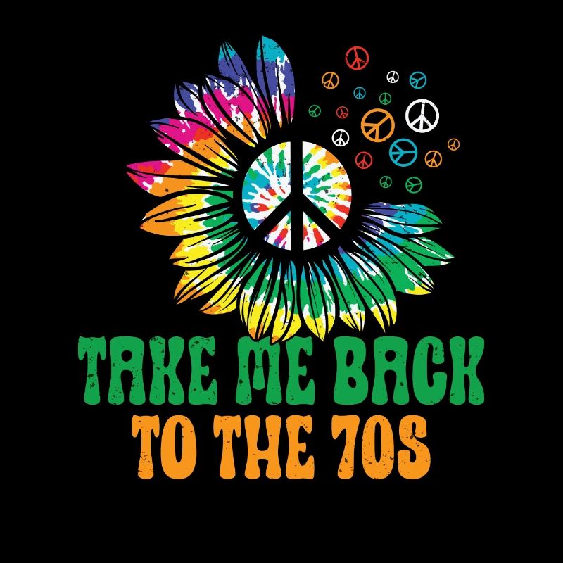 Hippie Peace Zeichen Frieden Blumen Blumenkind