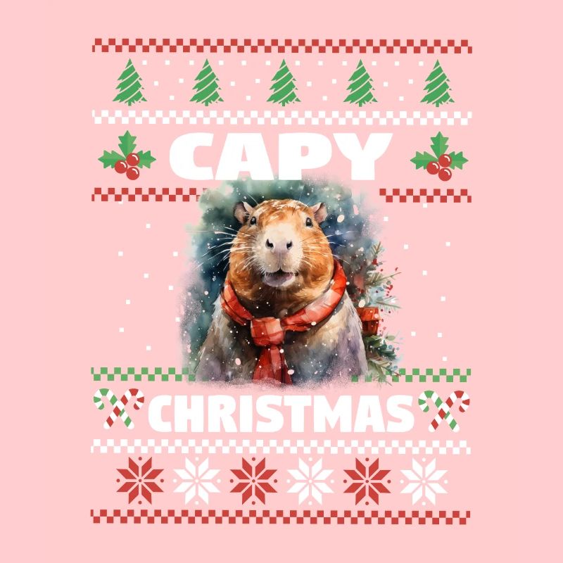 Christmas Capybara Winter Capybara Snow