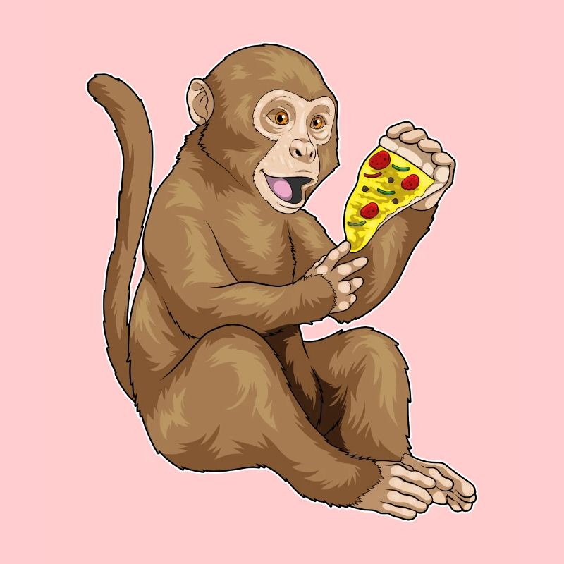 Pizza aux singes