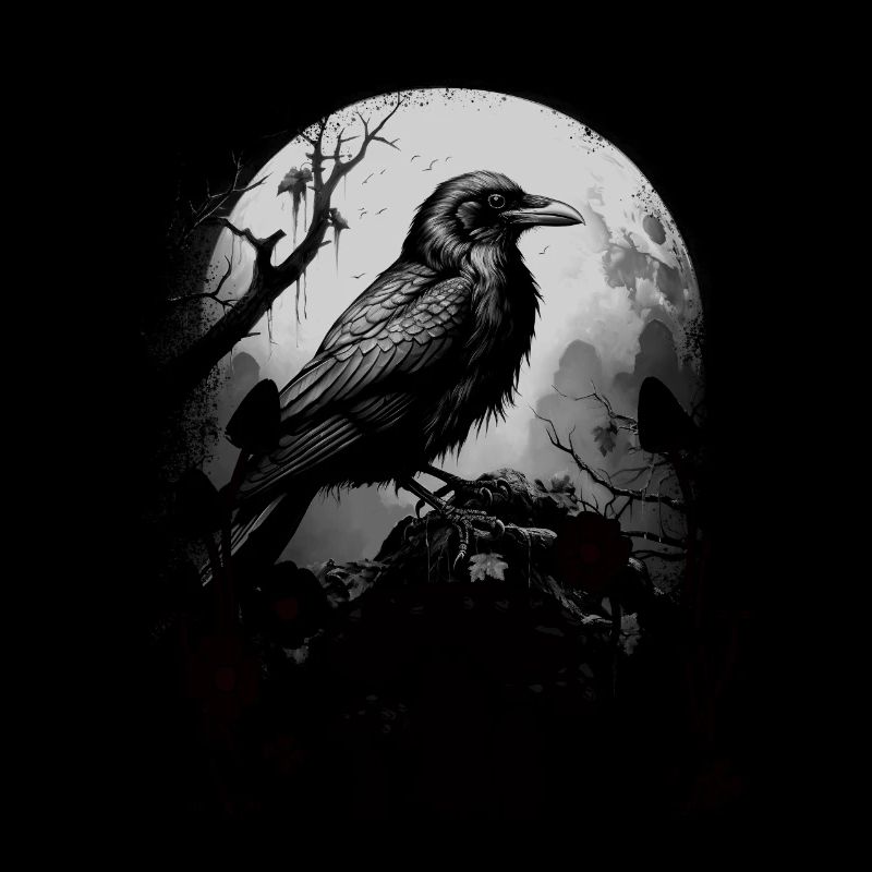 Rabe Raben Krähe Halloween Krähen