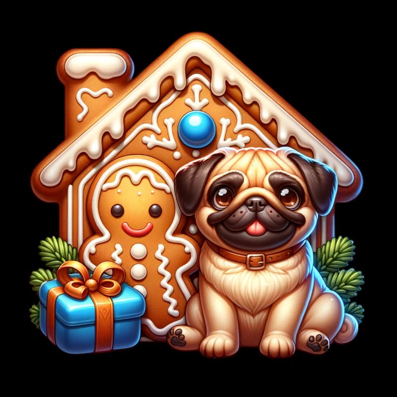 Pug Gingerbread
