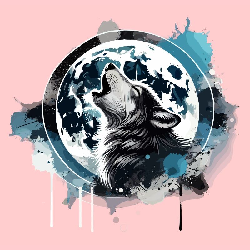 Heulender Wolf