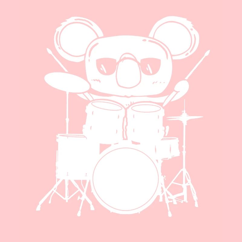Drummer Koala with drums children