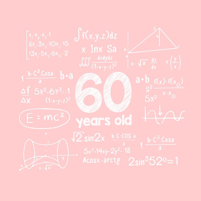 60e anniversaire - 60 ans - Math