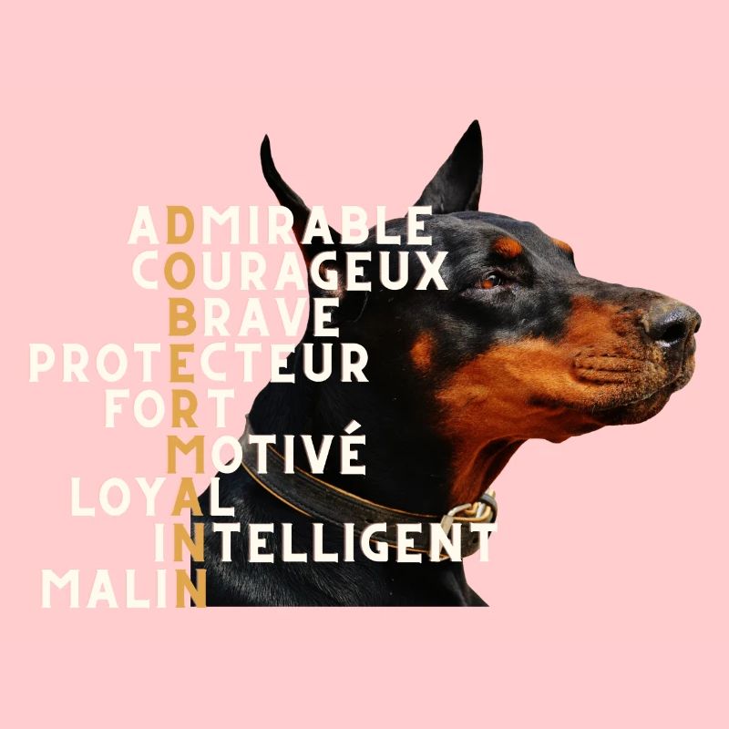Dobermann qualités - idée cadeau