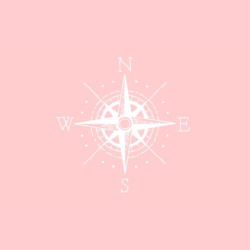 Compass with directions